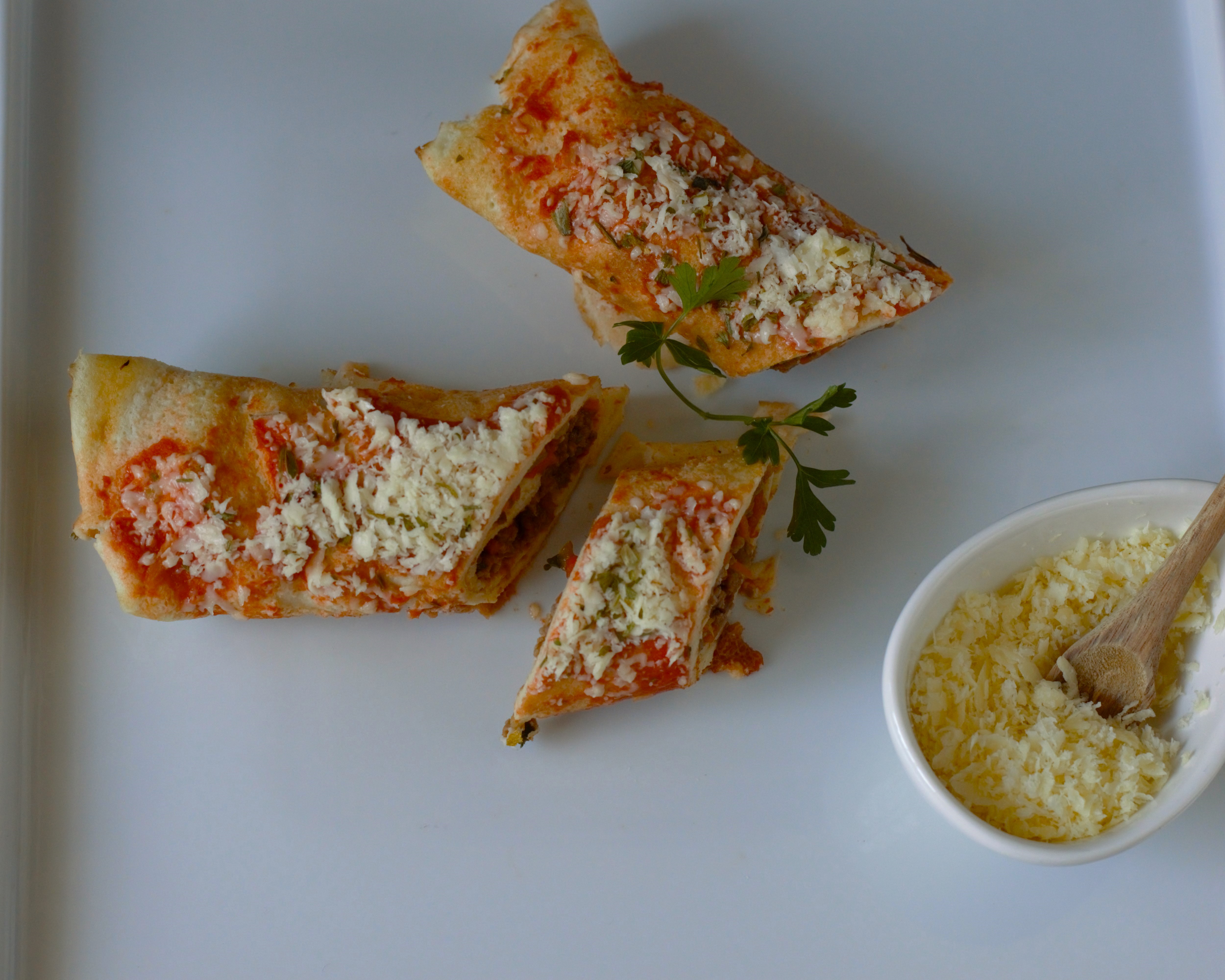 Panqueca com banana e mel